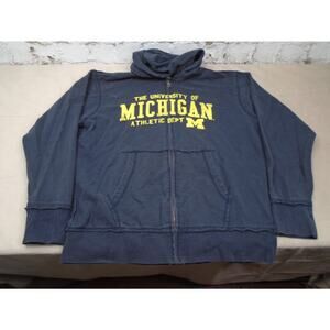 VTG Michigan Wolverines Atheltic Department Full Zip Hoodie NCAA Tournament XL